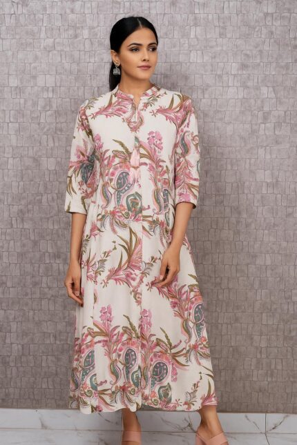 100% Viscosse Ladies long kurti